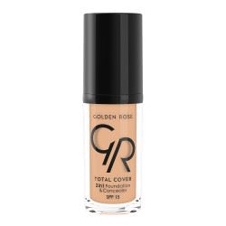 Golden Rose Total Cover 2 in1 Foundation & Concealer  12 Light Beıge 